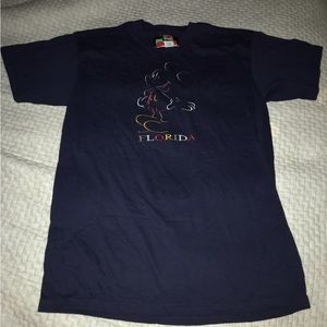 NWT Vintage Mickey Mouse Embroidered “Florida” Tee by Mickey Unlimited Size Med